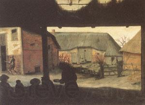 Cornelis van Dalem Farmyard with a Beggar (mk05)